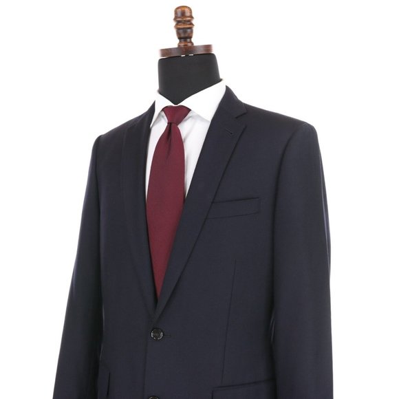J Crew Ludlow Loro Piana 130's Wool Blazer Sport Coat Jacket 40L Midnight Blue - Picture 5 of 11